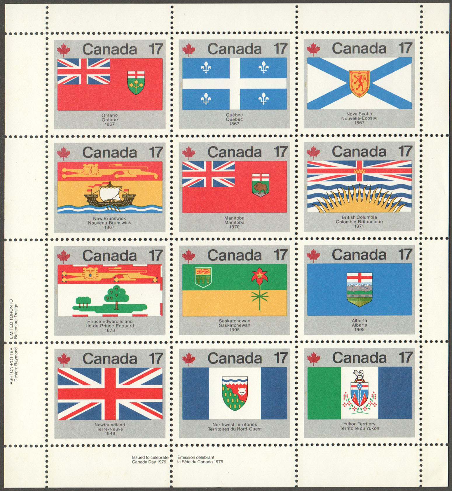 Canada Scott 832a MNH M/S (Pos LL) (B3-23) - Click Image to Close